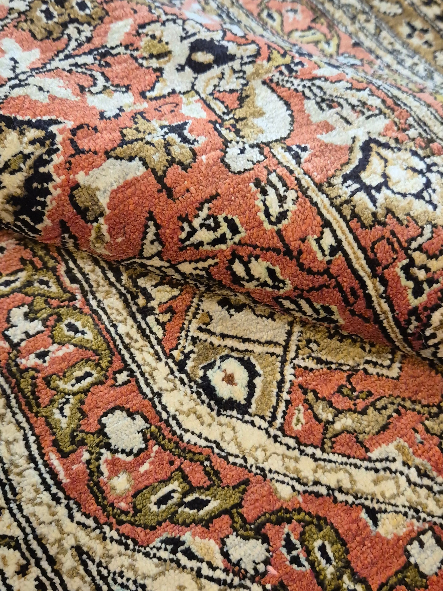 Ghom Seidenteppich feine Knüpfung Gebetsteppich