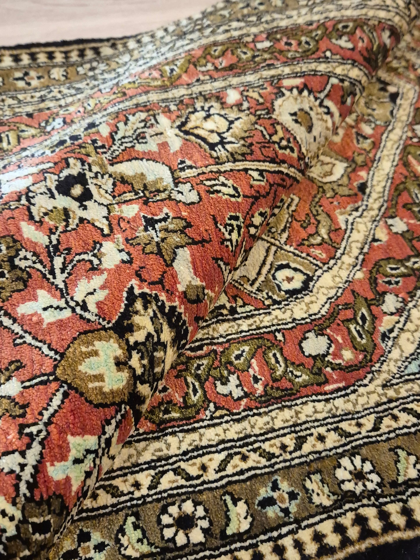 Ghom Seidenteppich feine Knüpfung Gebetsteppich