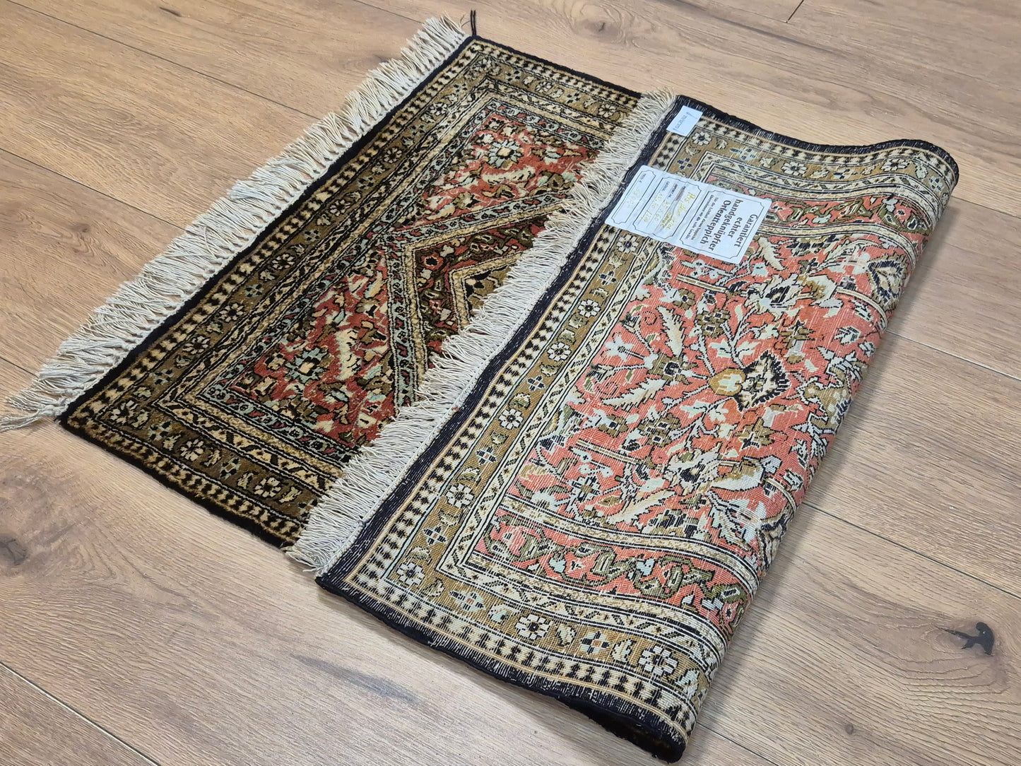 Ghom Seidenteppich feine Knüpfung Gebetsteppich