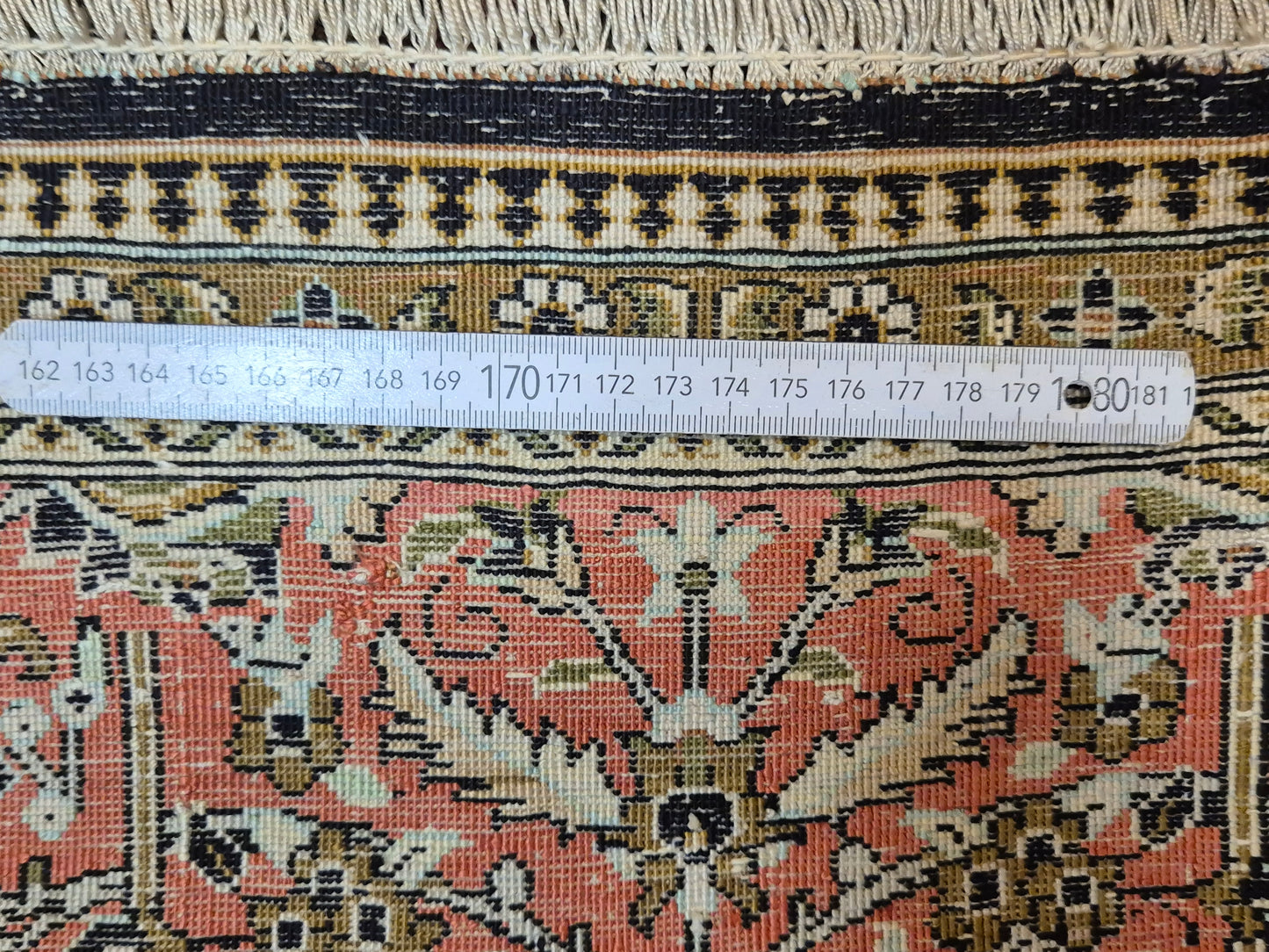 Ghom Seidenteppich feine Knüpfung Gebetsteppich