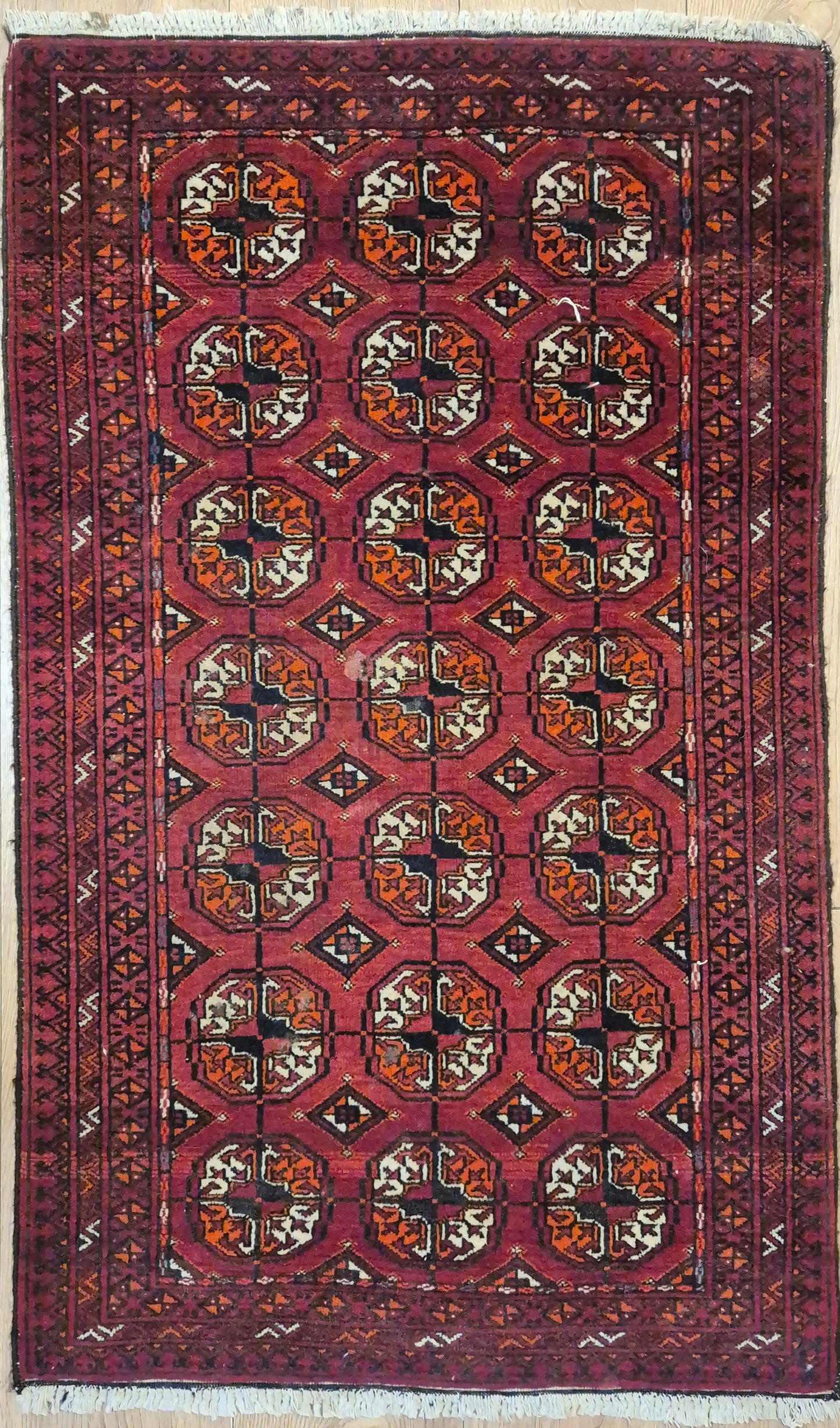 Yomut Teppich Wolle traditionelles Gül-Muster