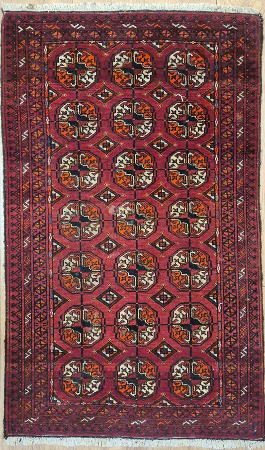 Yomut Teppich Wolle traditionelles Gül-Muster