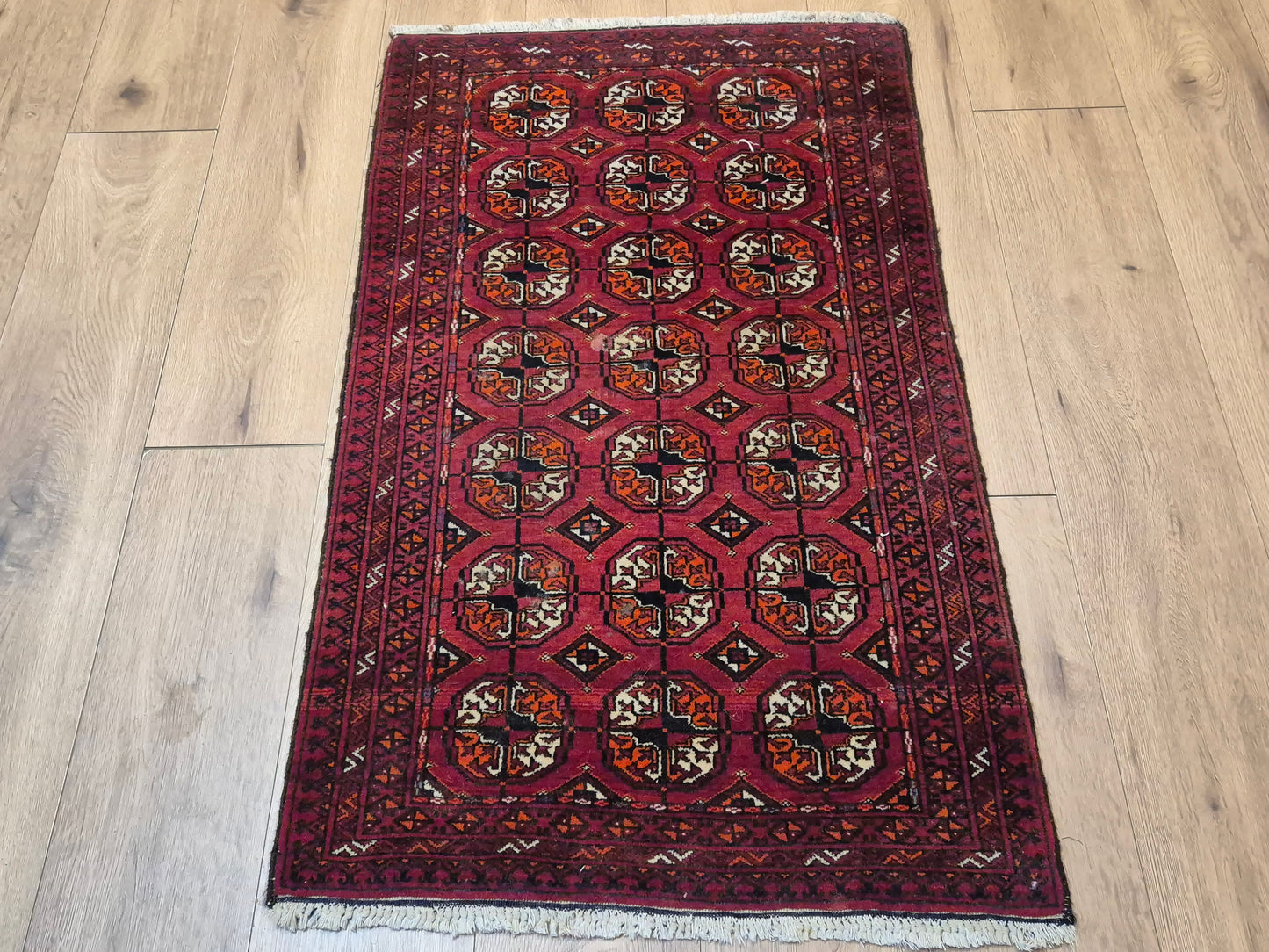 Yomut Teppich Wolle traditionelles Gül-Muster