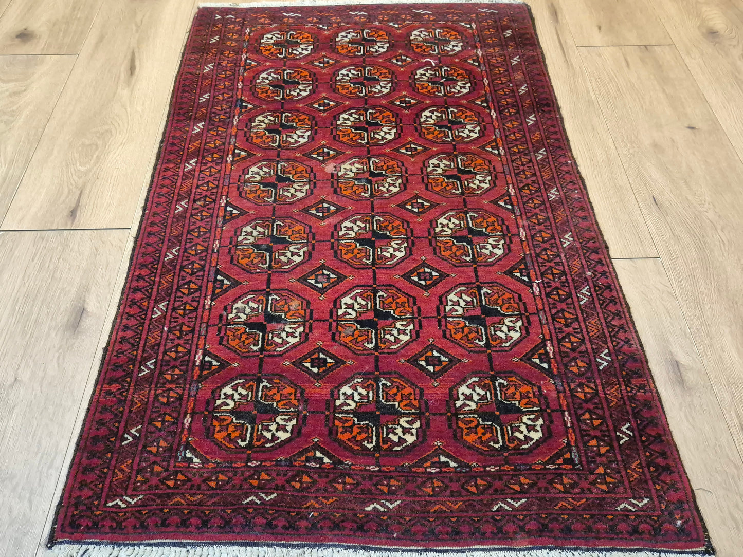 Yomut Teppich Wolle traditionelles Gül-Muster