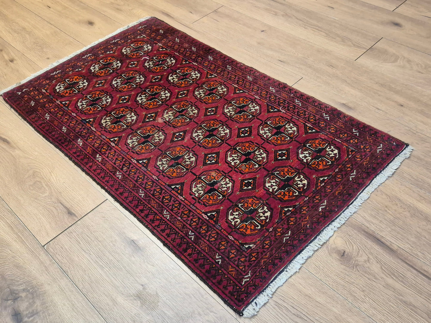 Yomut Teppich Wolle traditionelles Gül-Muster