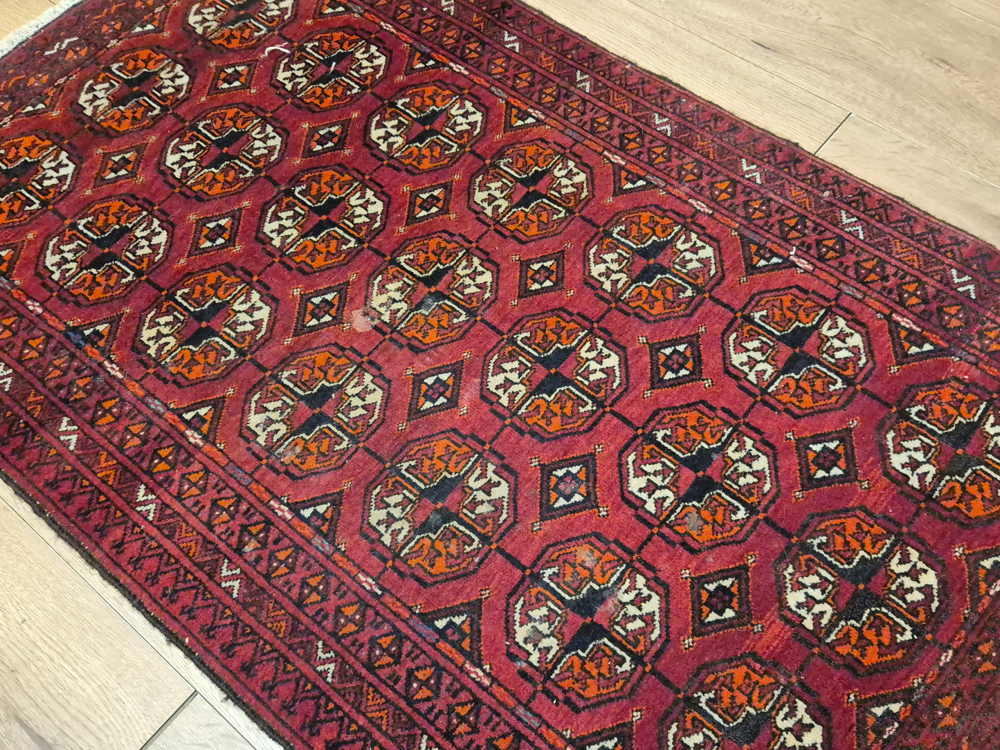 Yomut Teppich Wolle traditionelles Gül-Muster