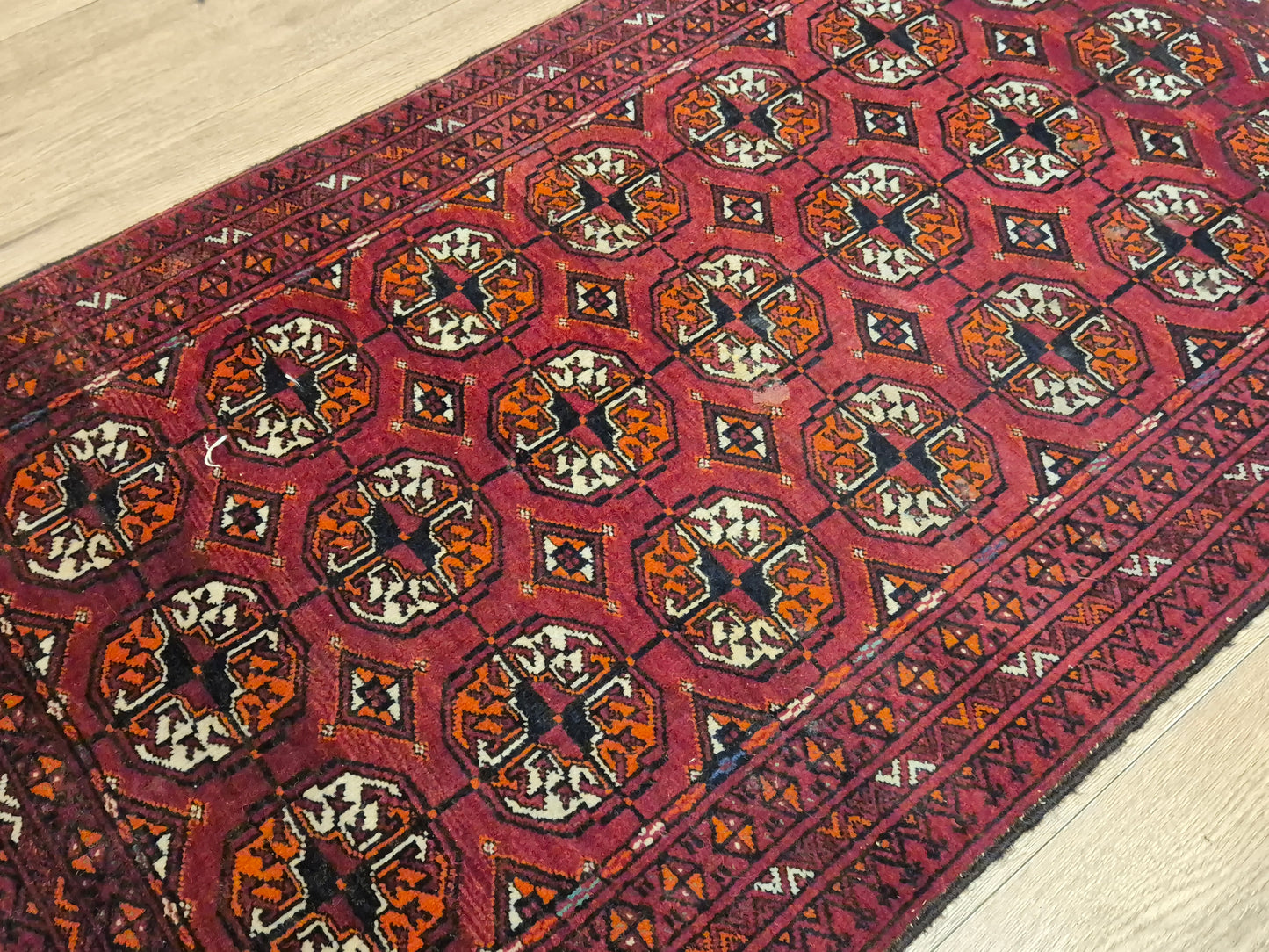 Yomut Teppich Wolle traditionelles Gül-Muster