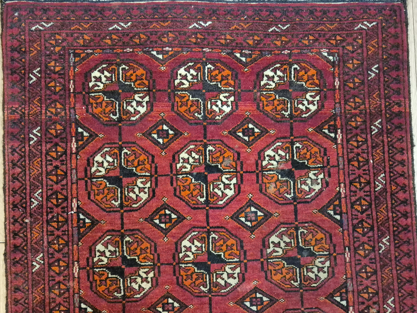 Yomut Teppich Wolle traditionelles Gül-Muster