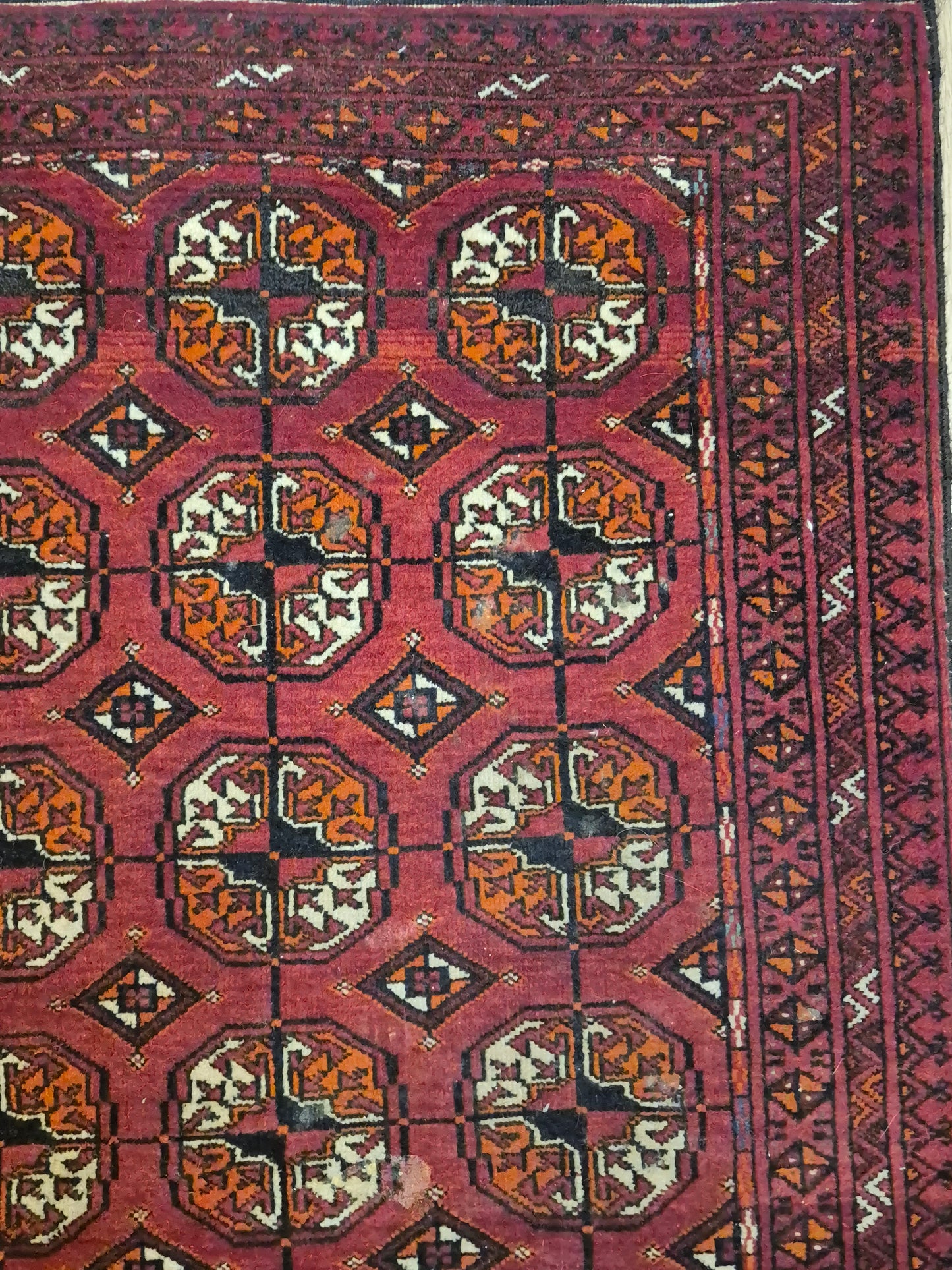 Yomut Teppich Wolle traditionelles Gül-Muster