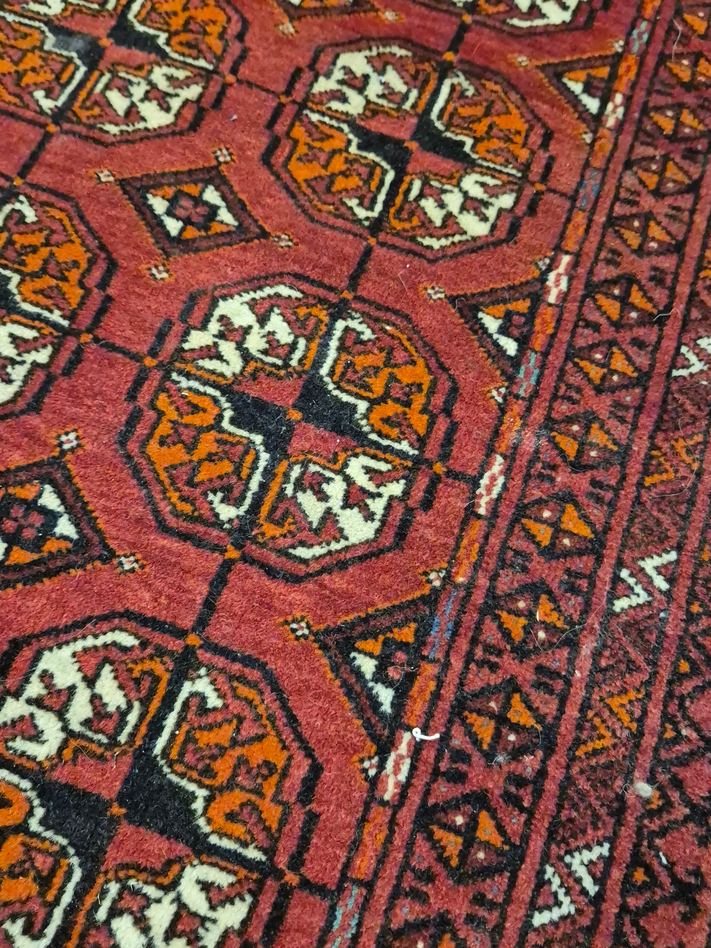 Yomut Teppich Wolle traditionelles Gül-Muster