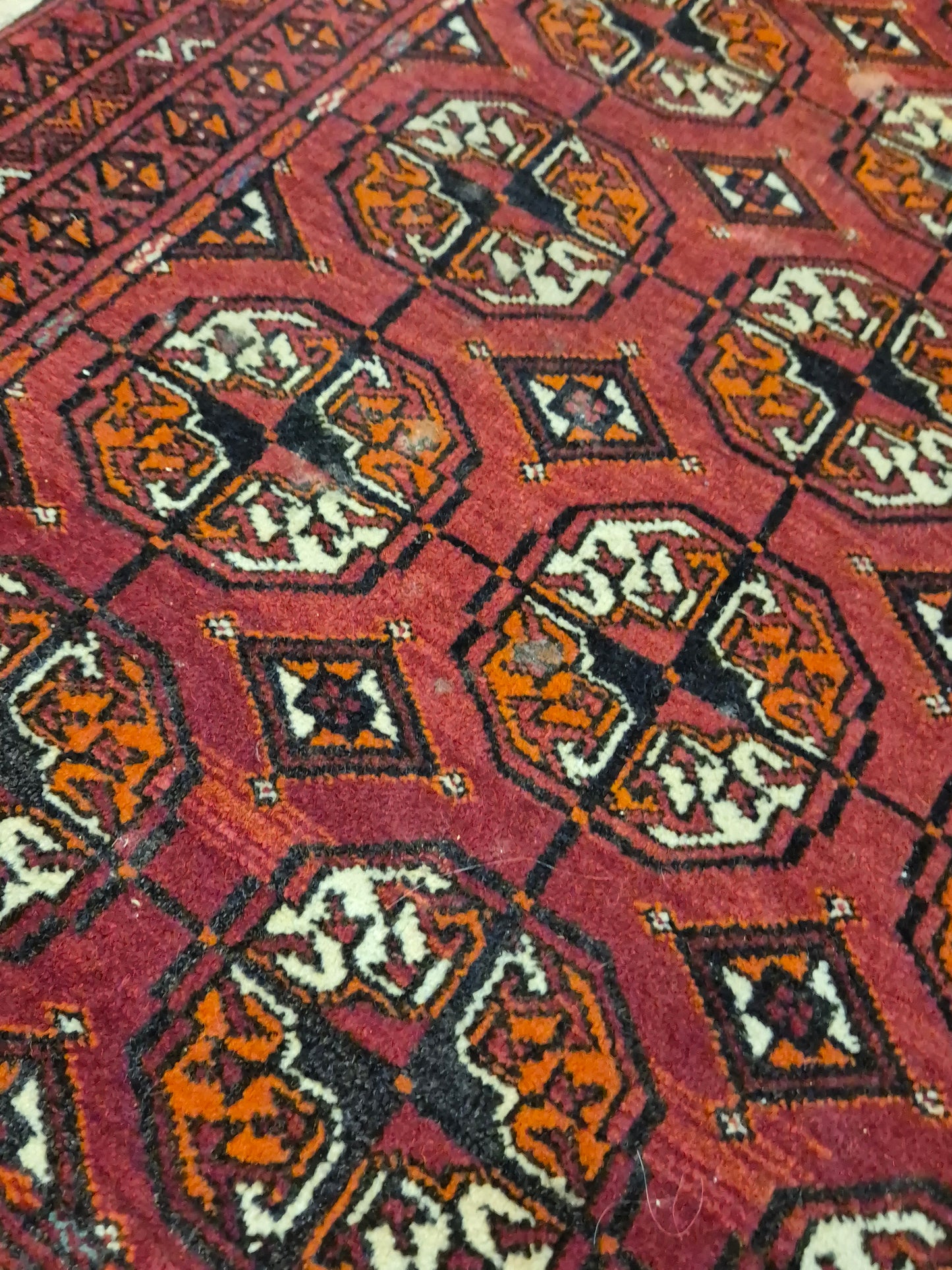 Yomut Teppich Wolle traditionelles Gül-Muster