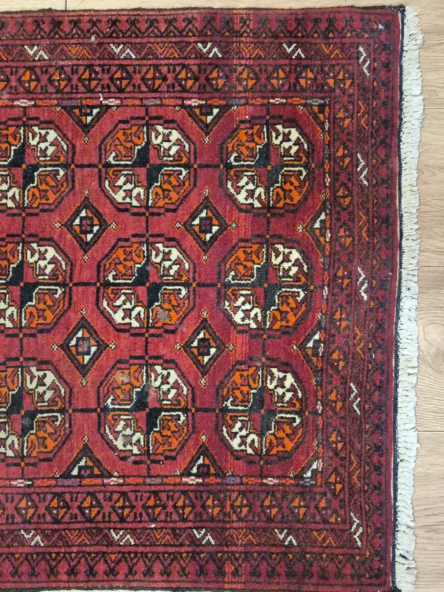 Yomut Teppich Wolle traditionelles Gül-Muster