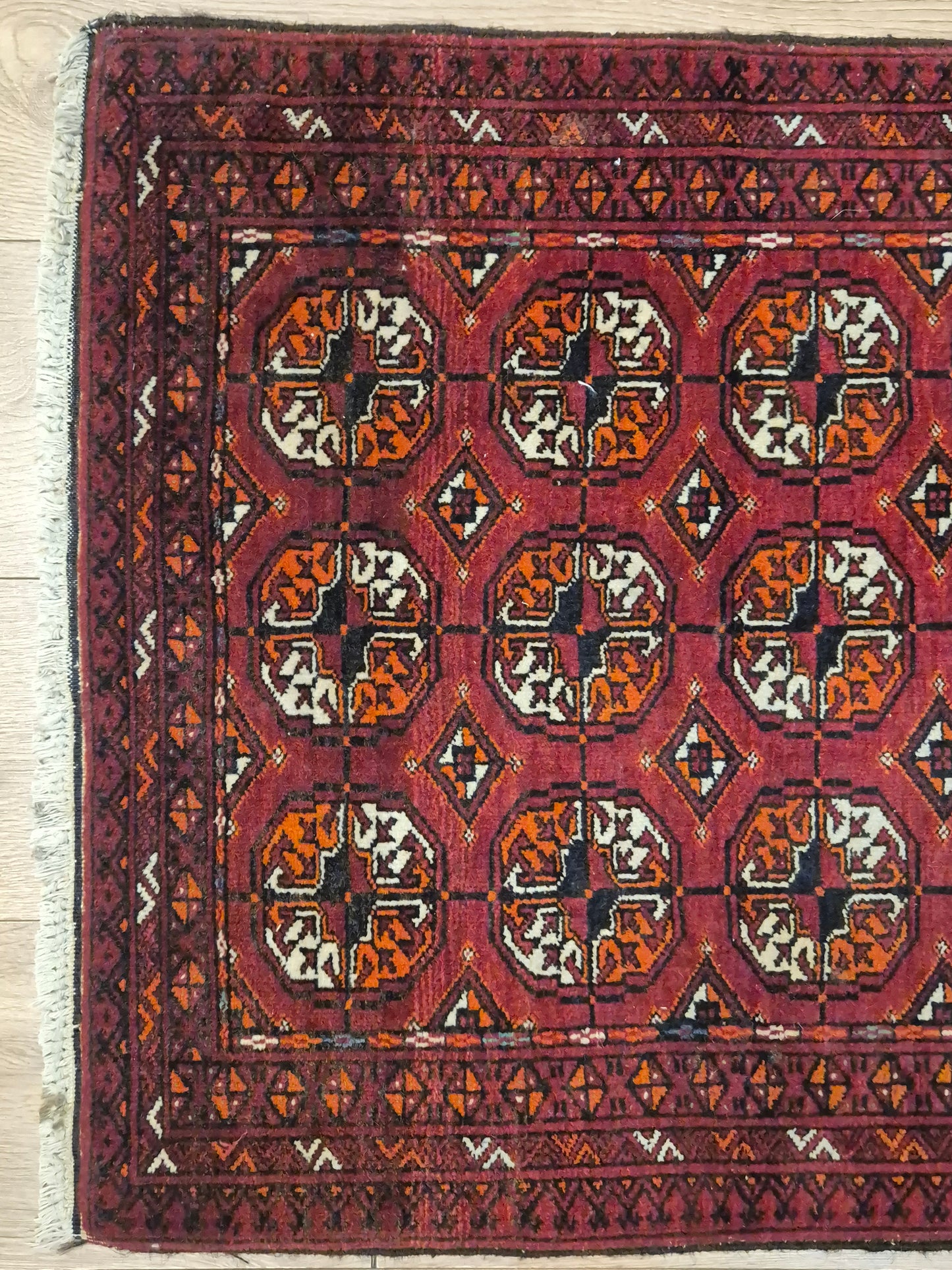 Yomut Teppich Wolle traditionelles Gül-Muster