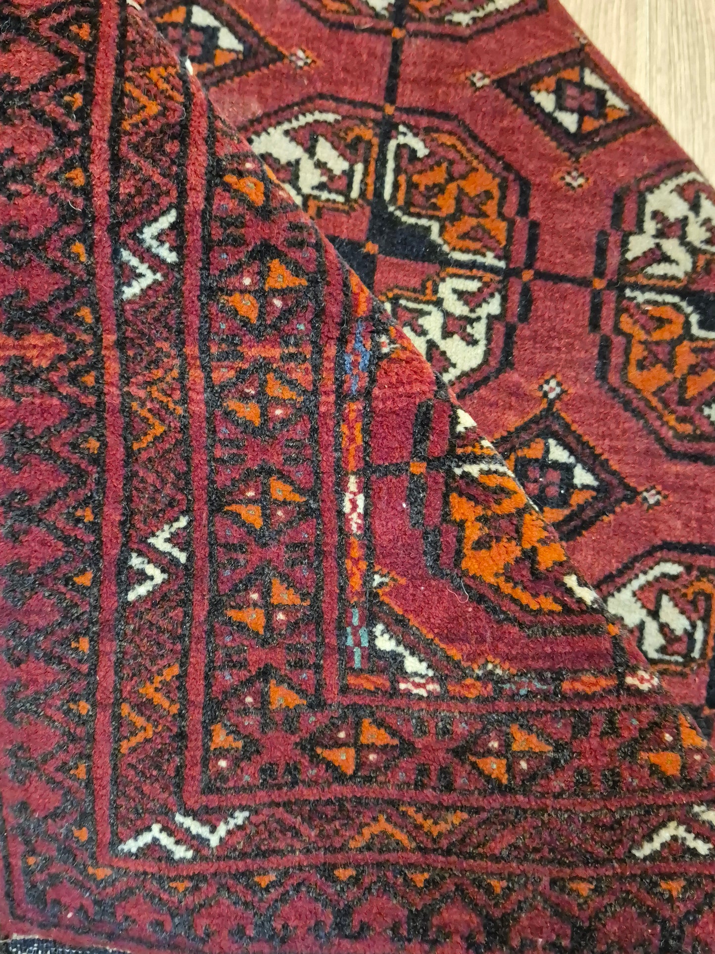 Yomut Teppich Wolle traditionelles Gül-Muster