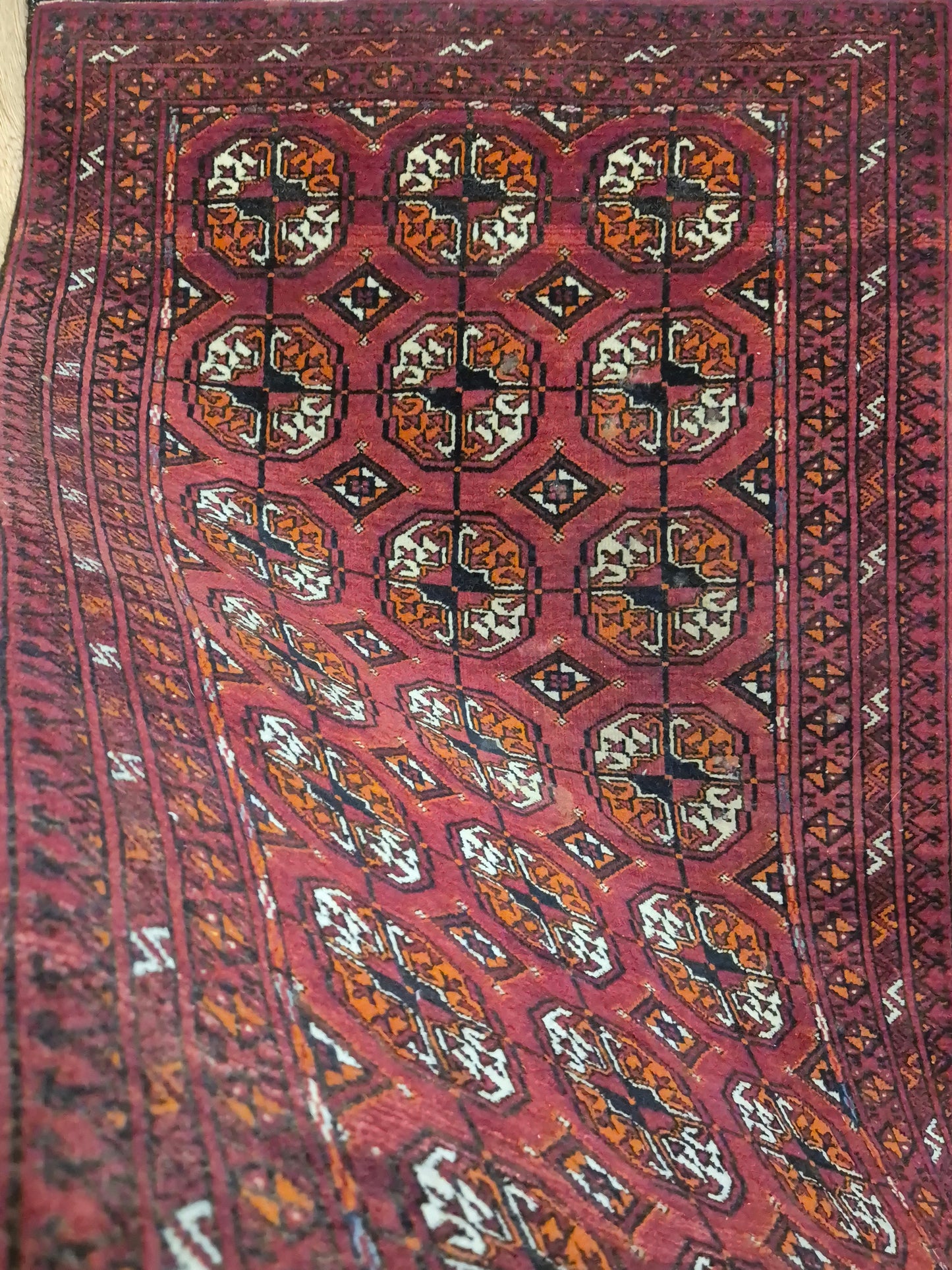 Yomut Teppich Wolle traditionelles Gül-Muster