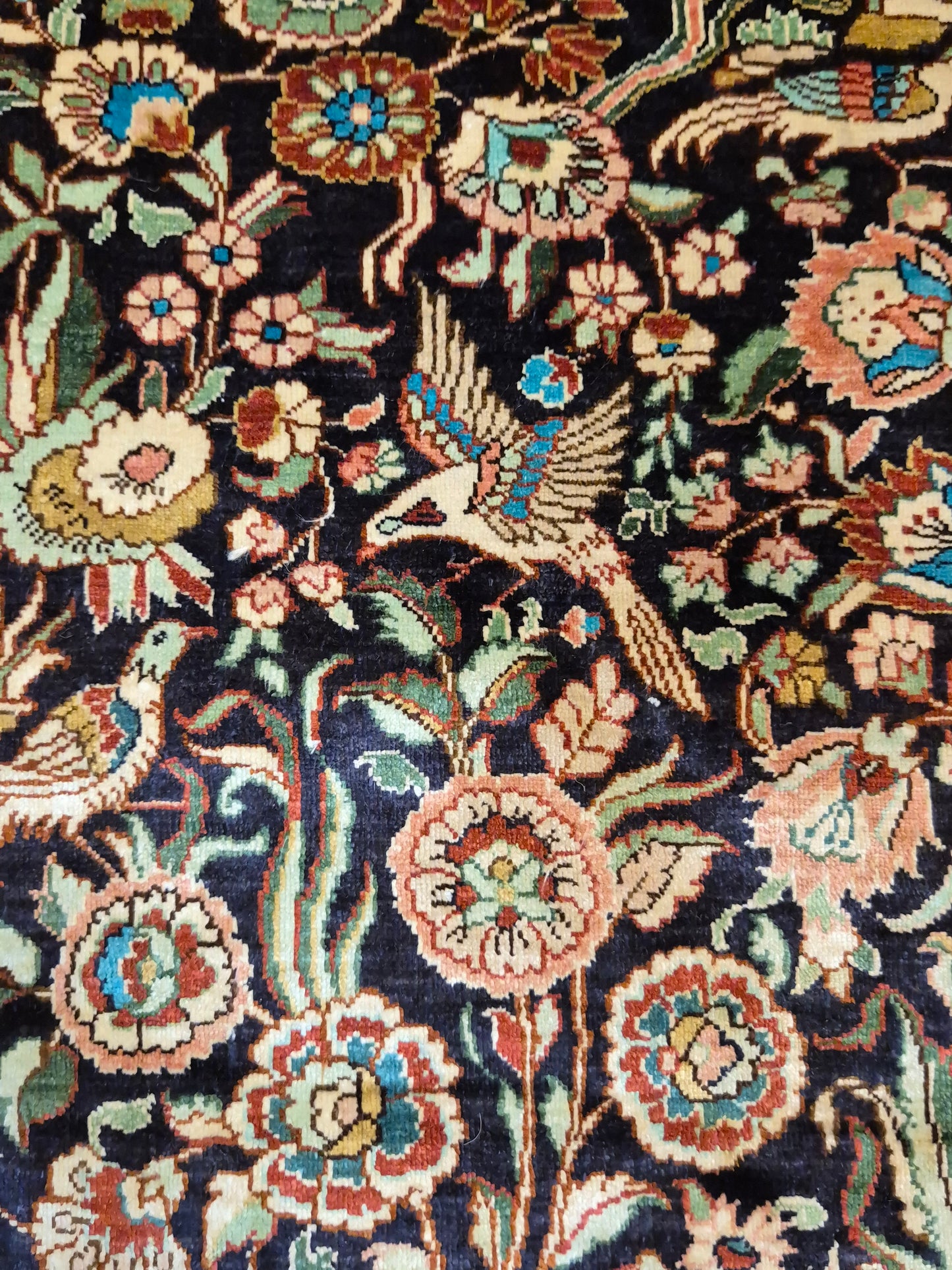 Hereke Seide Teppich China Naturseide florales Muster sehr fein