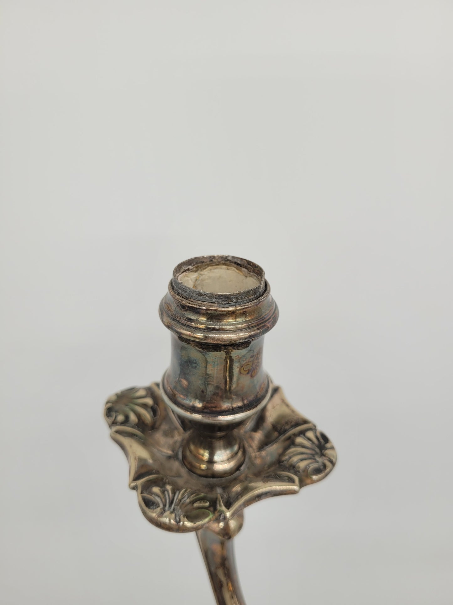 Kerzenständer Kerzenhalter Versilbert drei flammig im Antiken Stil Kandelaber