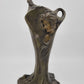Paar Bronze Vasen Blumenvasen im Jugendstil Art Nouveau Frauenmotive