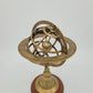Messing Armillarsphäre Weltmaschine auf Holzsockel APARIS Chez G P Ache Royalle