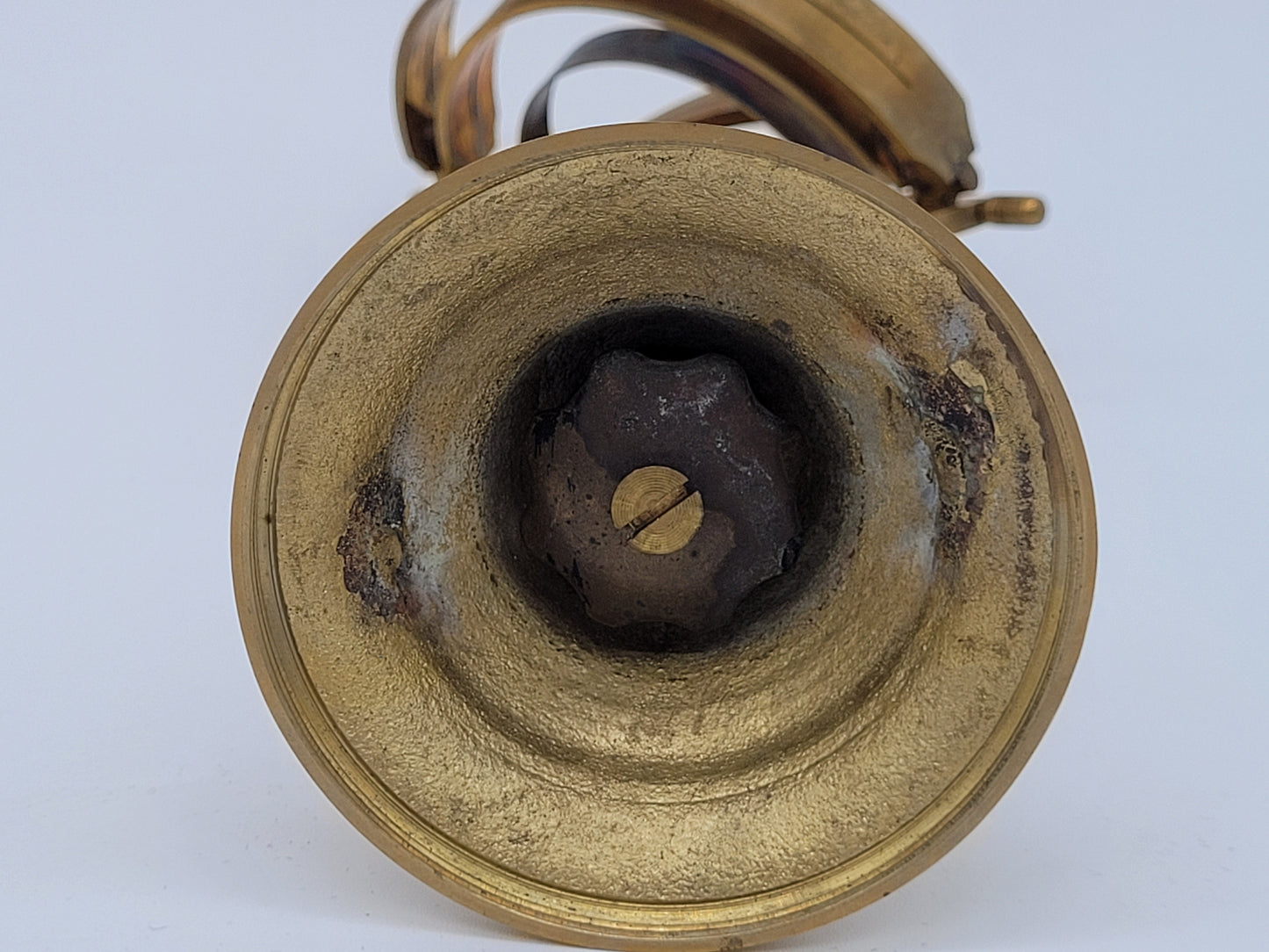 Messing Armillarsphäre Weltmaschine mit Kompass PG FACIBAT 1692 Vintage