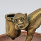Kerzenständer Kerzenhalter Bronze Kupfer Figur eines Affen Vintage Dekoration