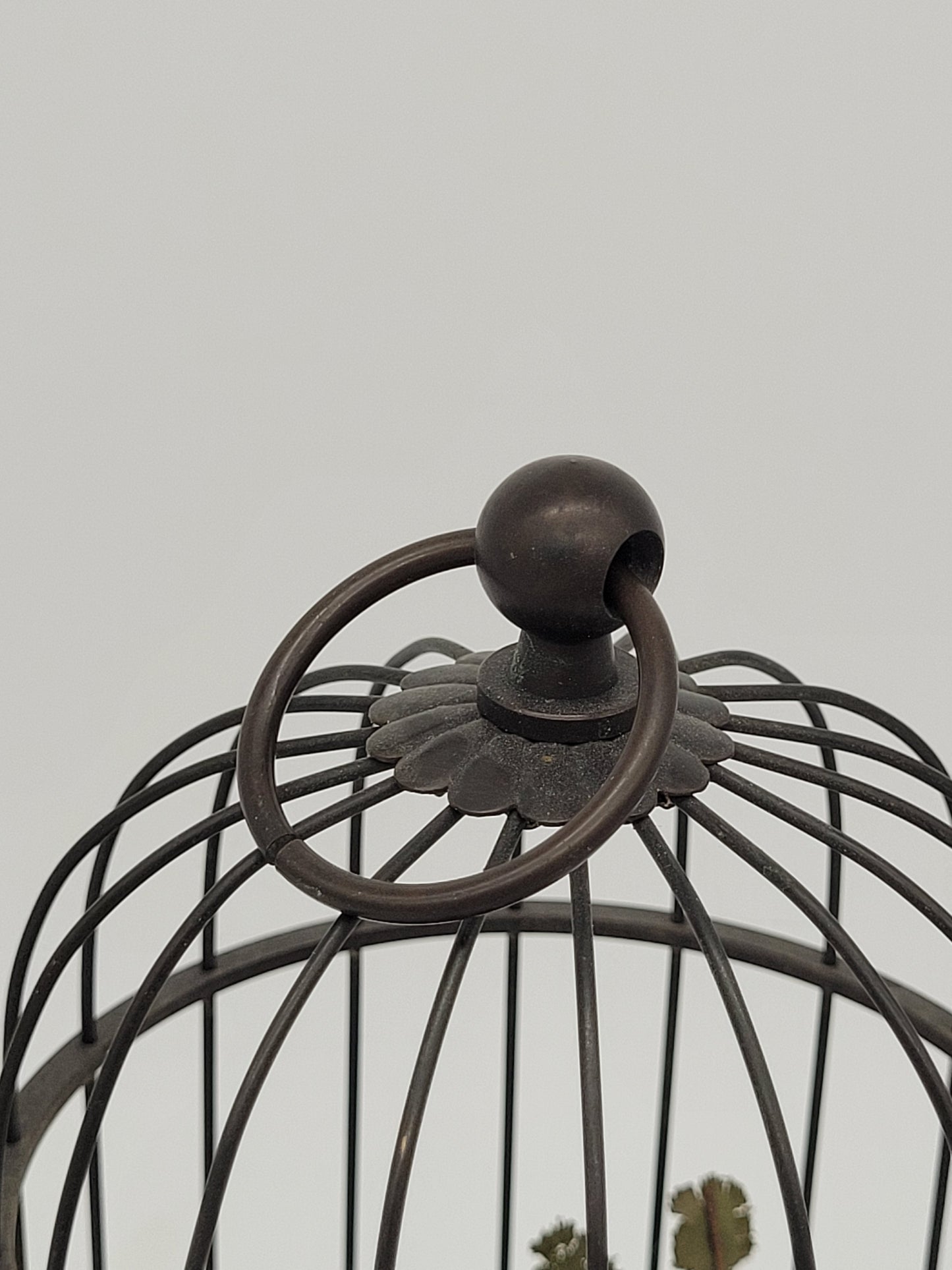 Singvogelautomat Spieluhr Griesbaum Singender Vogel im Käfig Vintage