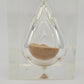 Sanduhr im Acrylblock Vintage Design Mid-Century Retro