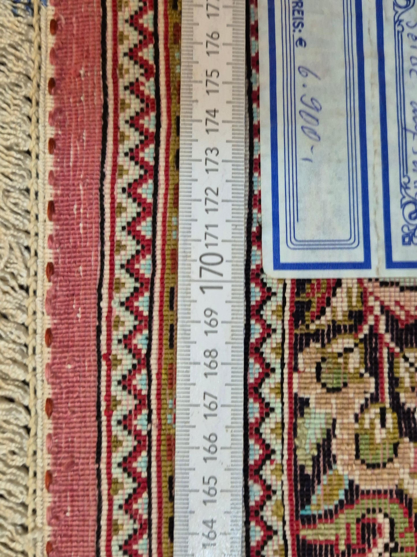 Ghom Seide Teppich Seide auf Seide Lebensbaum feine Knüpfung