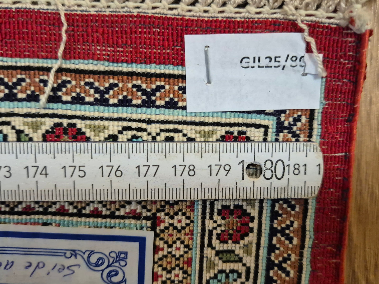 Ghom Seide Teppich Seide auf Seide Medaillon florales Muster