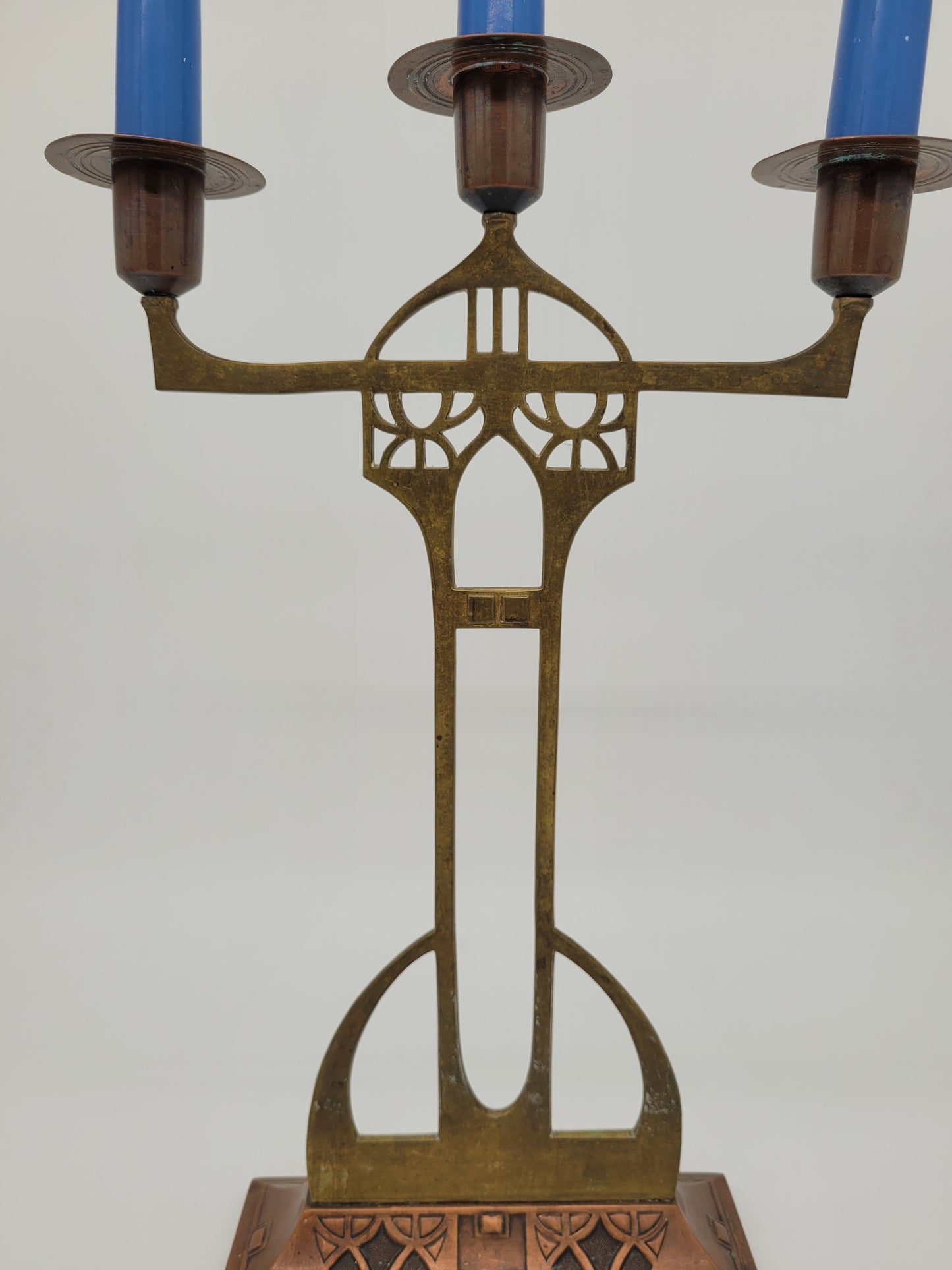 WMF Jugendstil Kerzenständer Kerzenhalter um 1900 Art Nouveau Vintage Antik