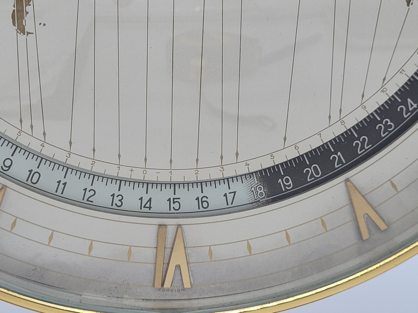 Uhr Tischuhr Kienzle Weltenuhr Mid-Century Vintage