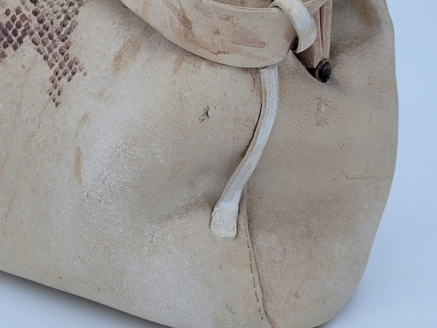 Keramik Figur Skulptur einer Umhängetasche Vintage Handgefertigt