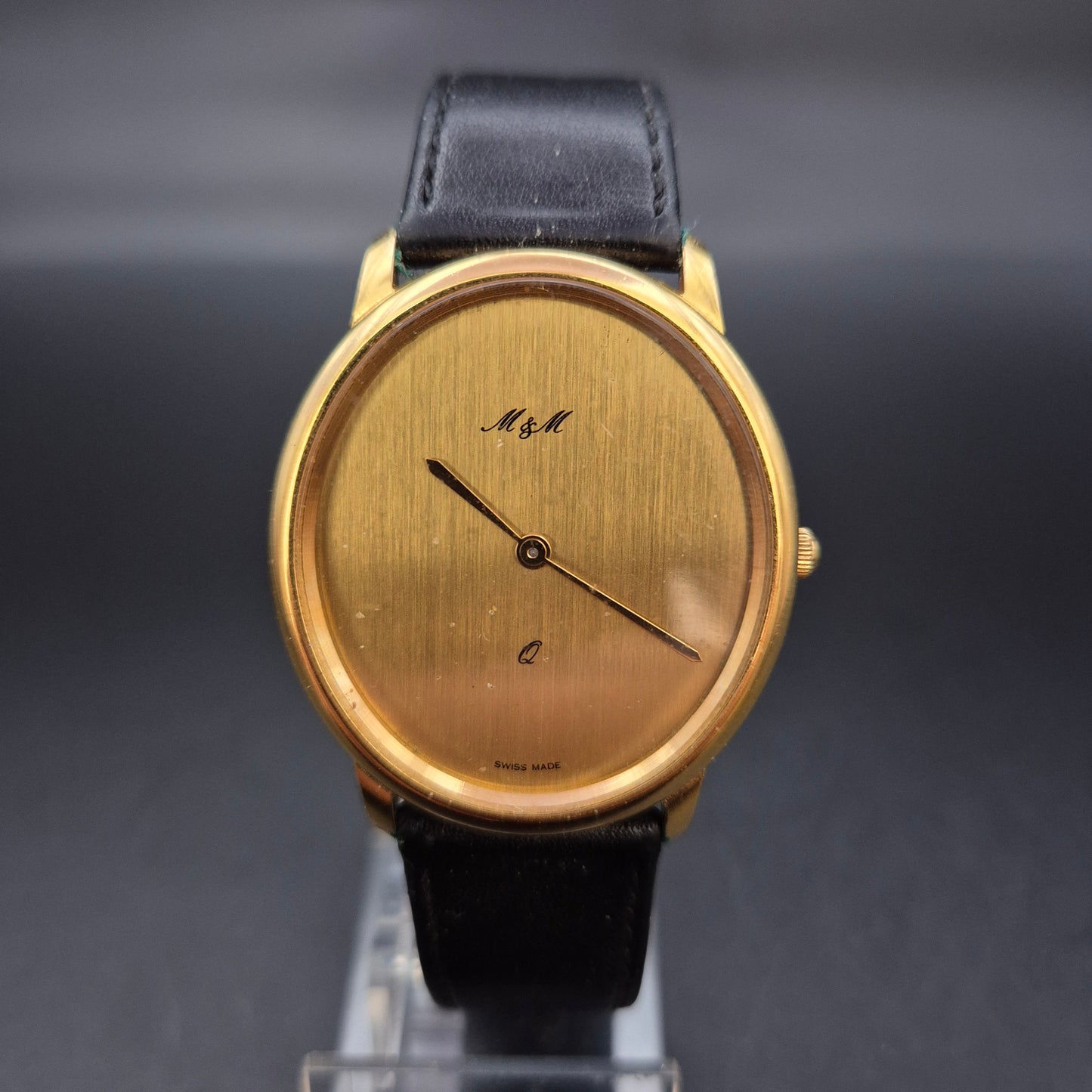 Minimalistische M&M Herren Uhr – Schweizer Qualität im Gold-Look