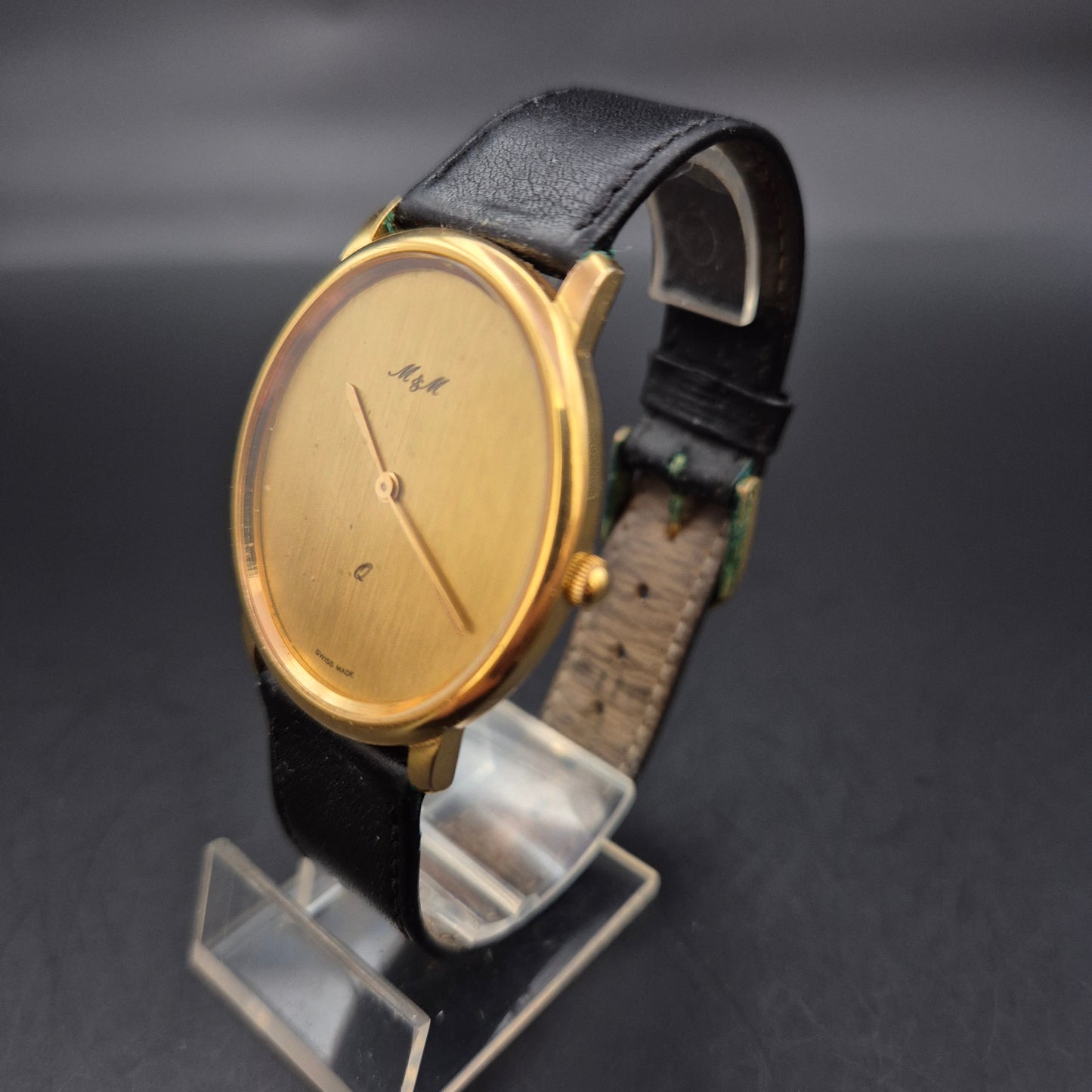 Minimalistische M&M Herren Uhr – Schweizer Qualität im Gold-Look