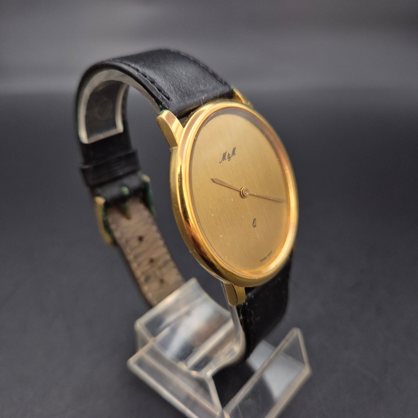 Minimalistische M&M Herren Uhr – Schweizer Qualität im Gold-Look