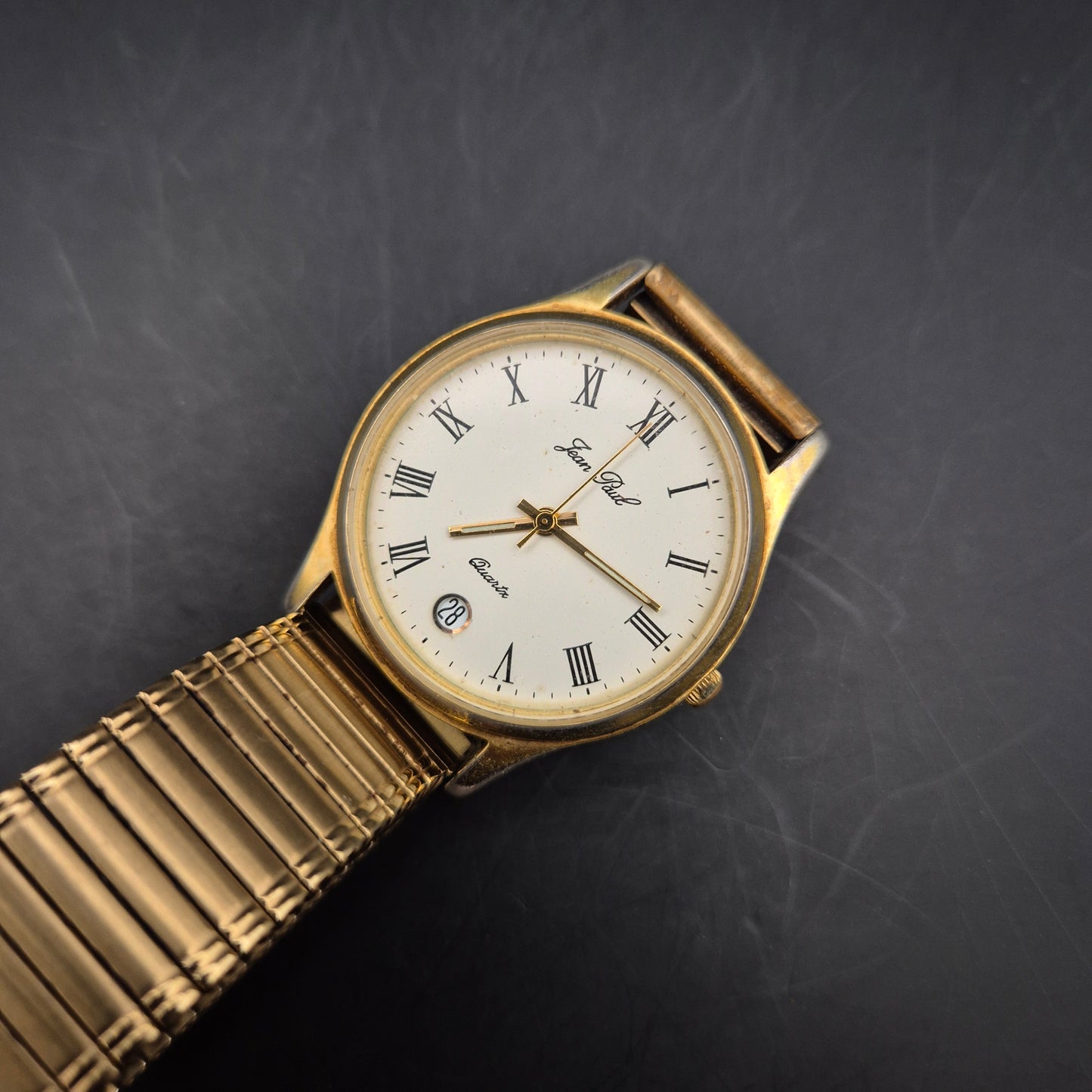 Jean Paul Herren Uhr – Klassischer Look mit römischen Ziffern & Datum