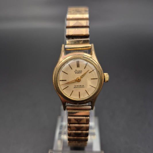 Vintage Stowa Damen Uhr – Handaufzug mit 17 Rubis & Antichoc
