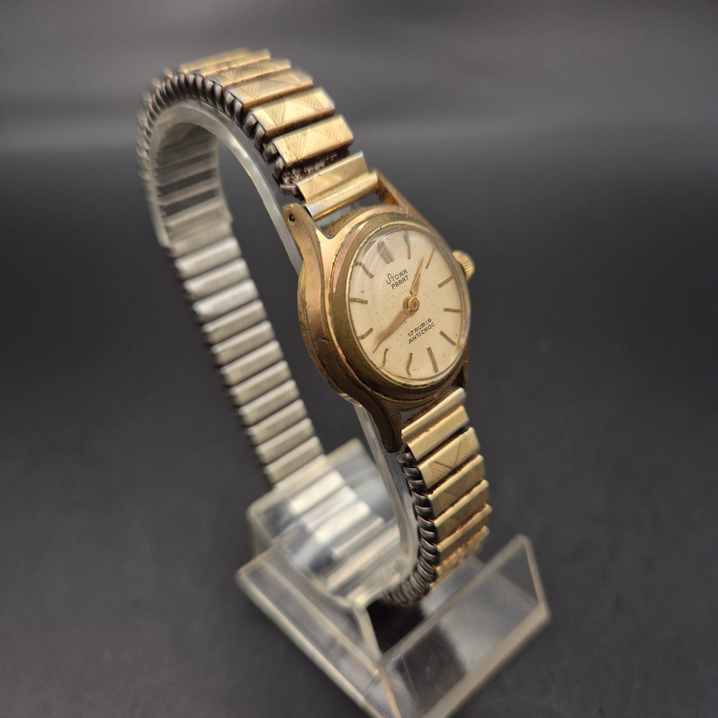 Vintage Stowa Damen Uhr – Handaufzug mit 17 Rubis & Antichoc