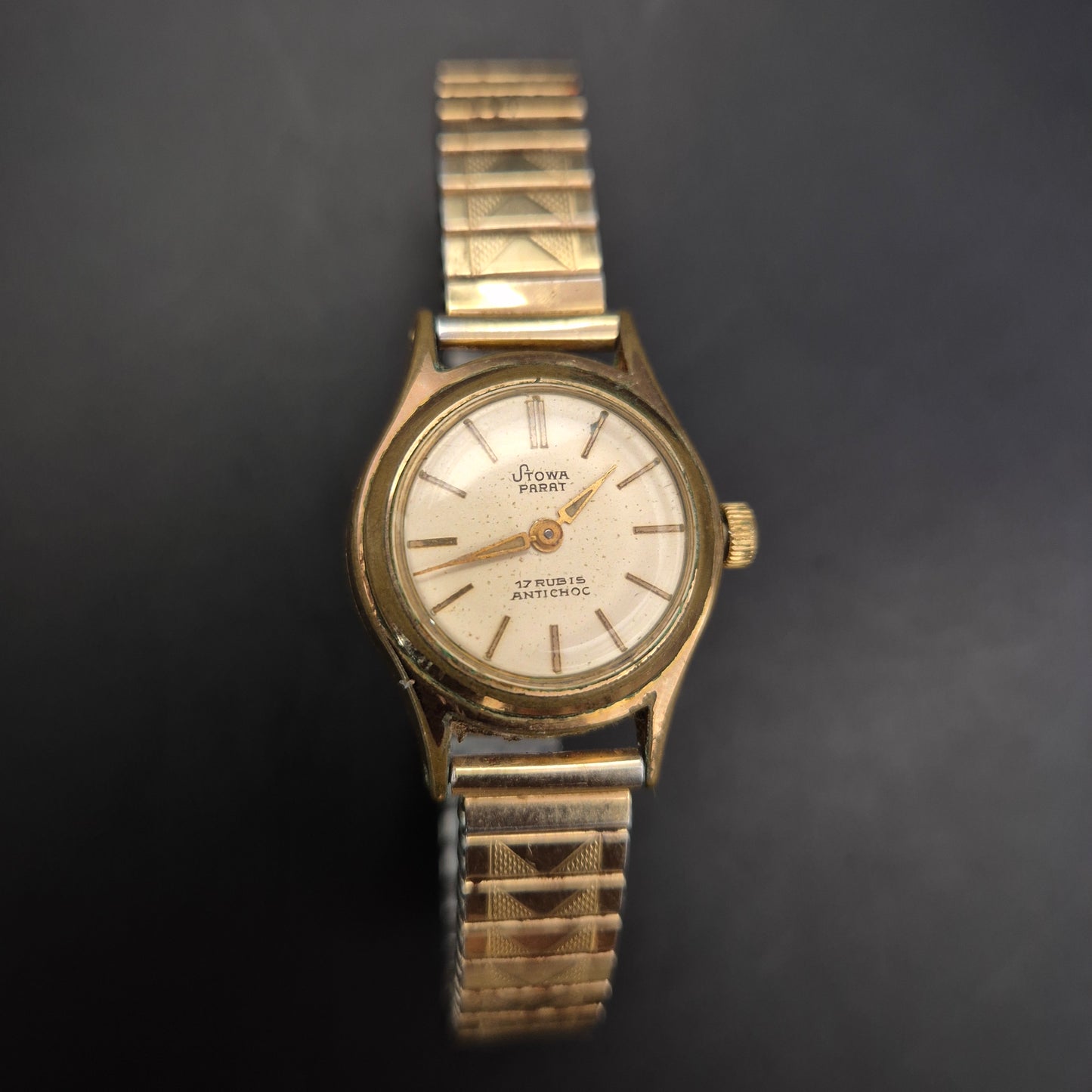 Vintage Stowa Damen Uhr – Handaufzug mit 17 Rubis & Antichoc