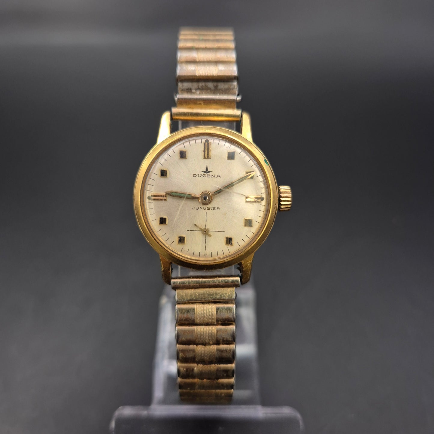 Dugena Damen Uhr – Vintage Handaufzug im klassischen Design