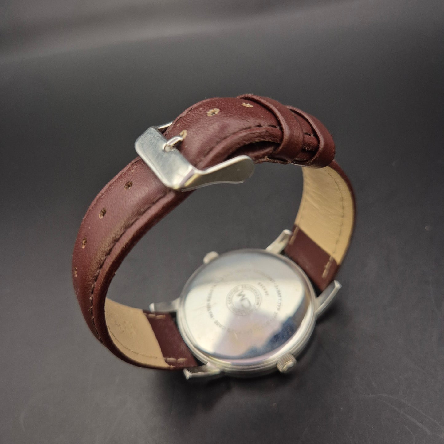 TCM Herren Uhr – Dual-Zeit Anzeige mit Edelstahlgehäuse