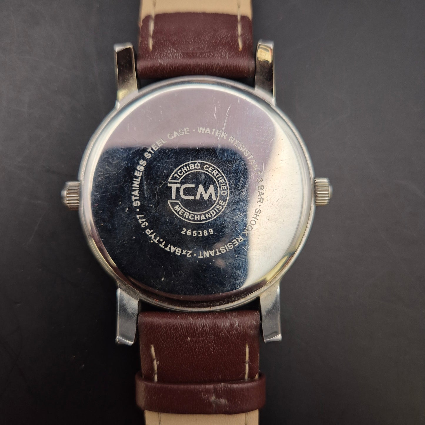 TCM Herren Uhr – Dual-Zeit Anzeige mit Edelstahlgehäuse
