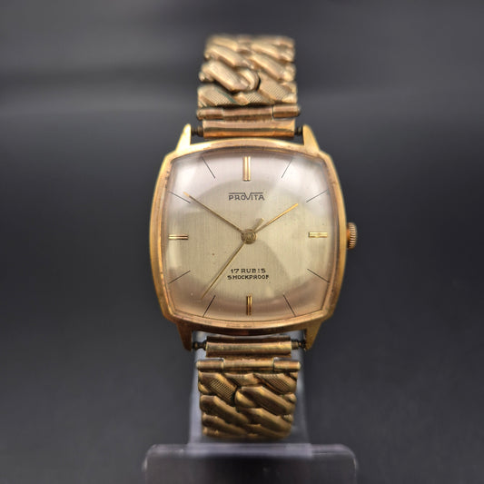 Provita Herren Uhr – Vintage Handaufzug (Defekt)