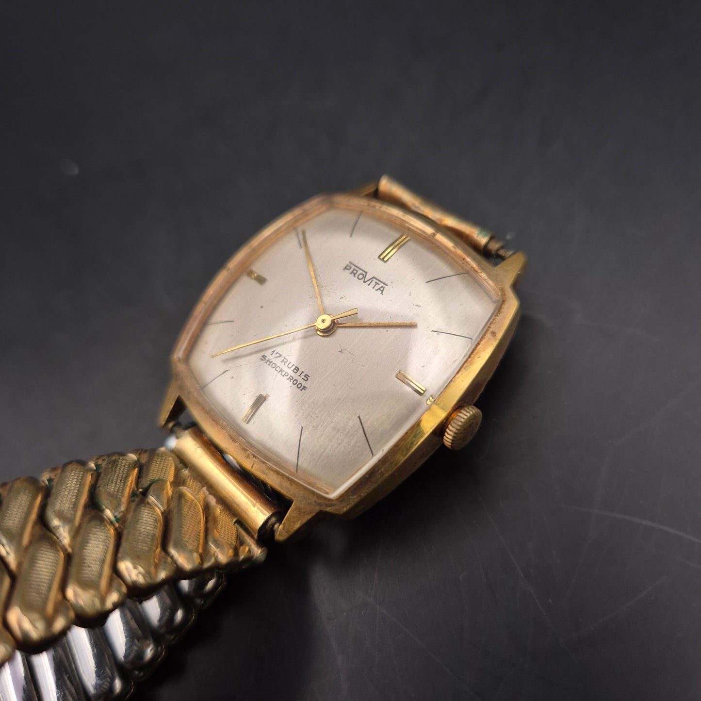 Provita Herren Uhr – Vintage Handaufzug (Defekt)