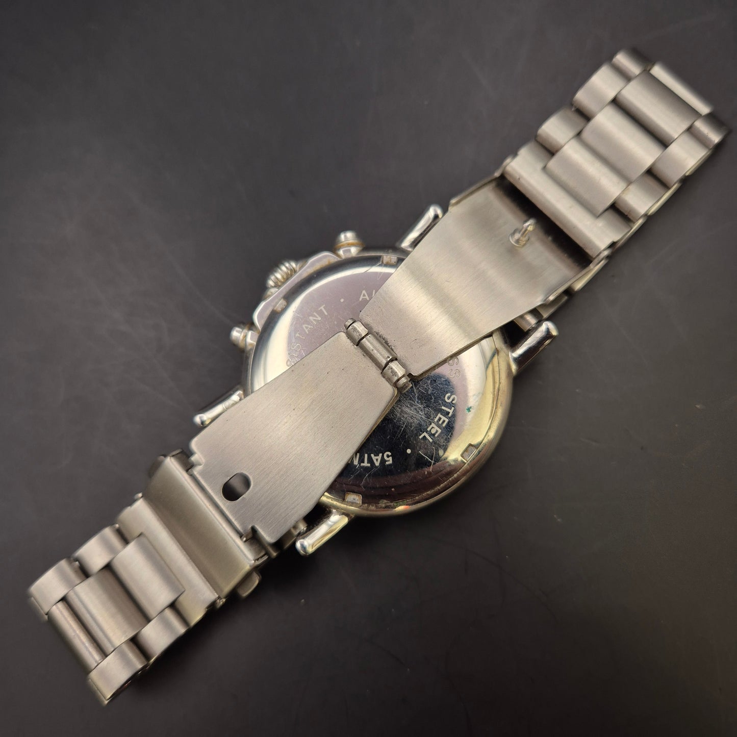 Herren Uhr – Edelstahl Chronograph mit Tachymeter & Datumsanzeige