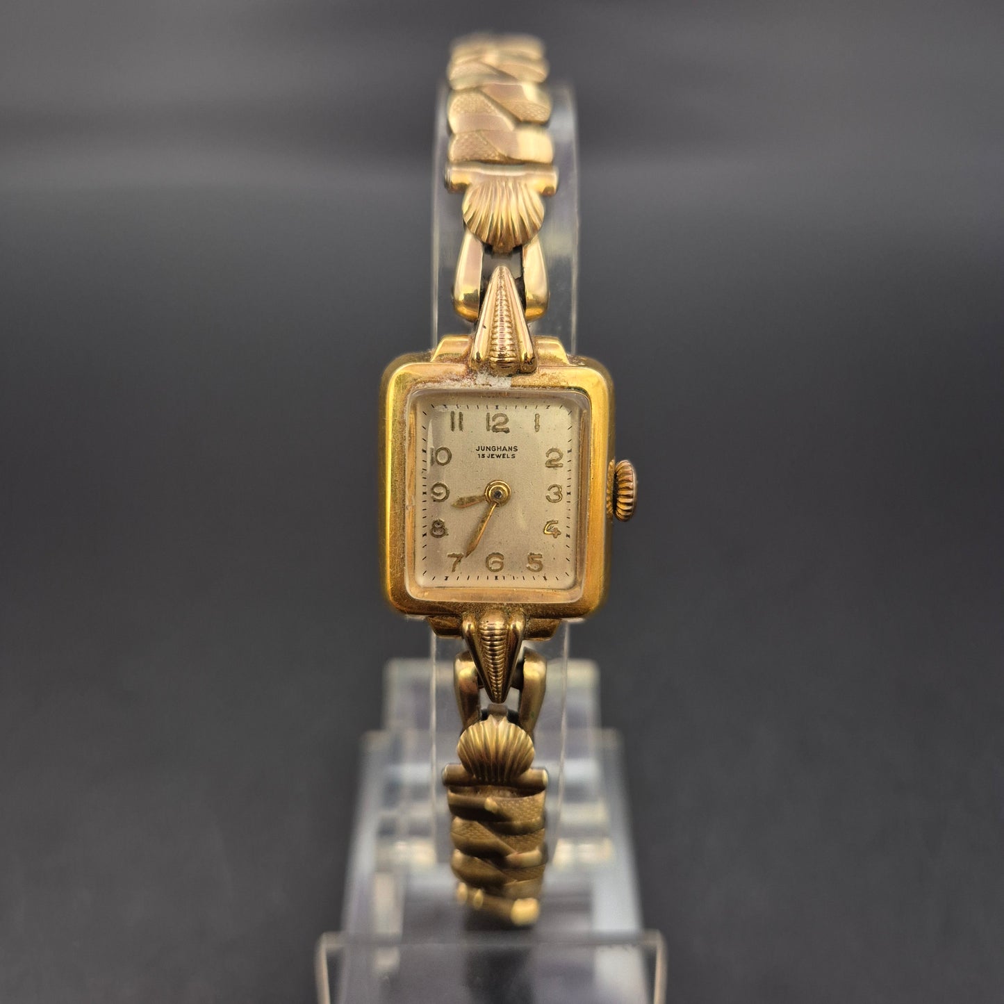 Junghans Damen Uhr – Vintage Handaufzug mit vergoldetem Gehäuse