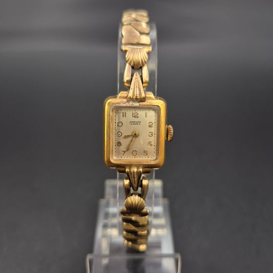 Junghans Damen Uhr – Vintage Handaufzug mit vergoldetem Gehäuse