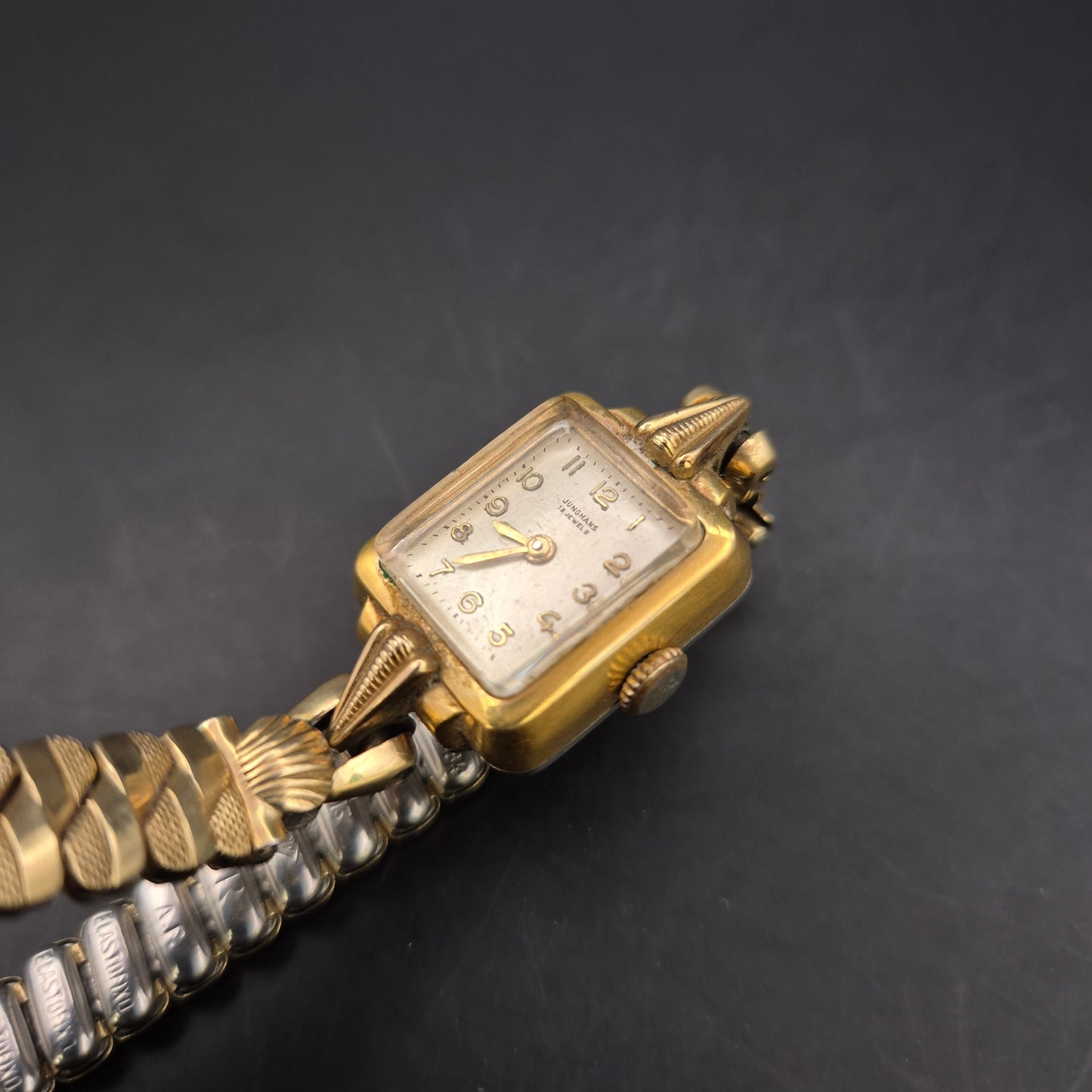 Junghans Damen Uhr – Vintage Handaufzug mit vergoldetem Gehäuse