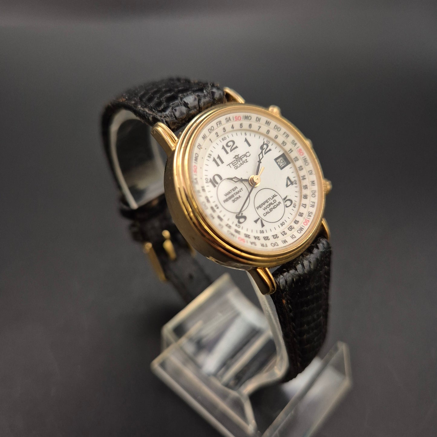 TemPic Herren Uhr – Quarz Chronograph mit Ewiger Kalender