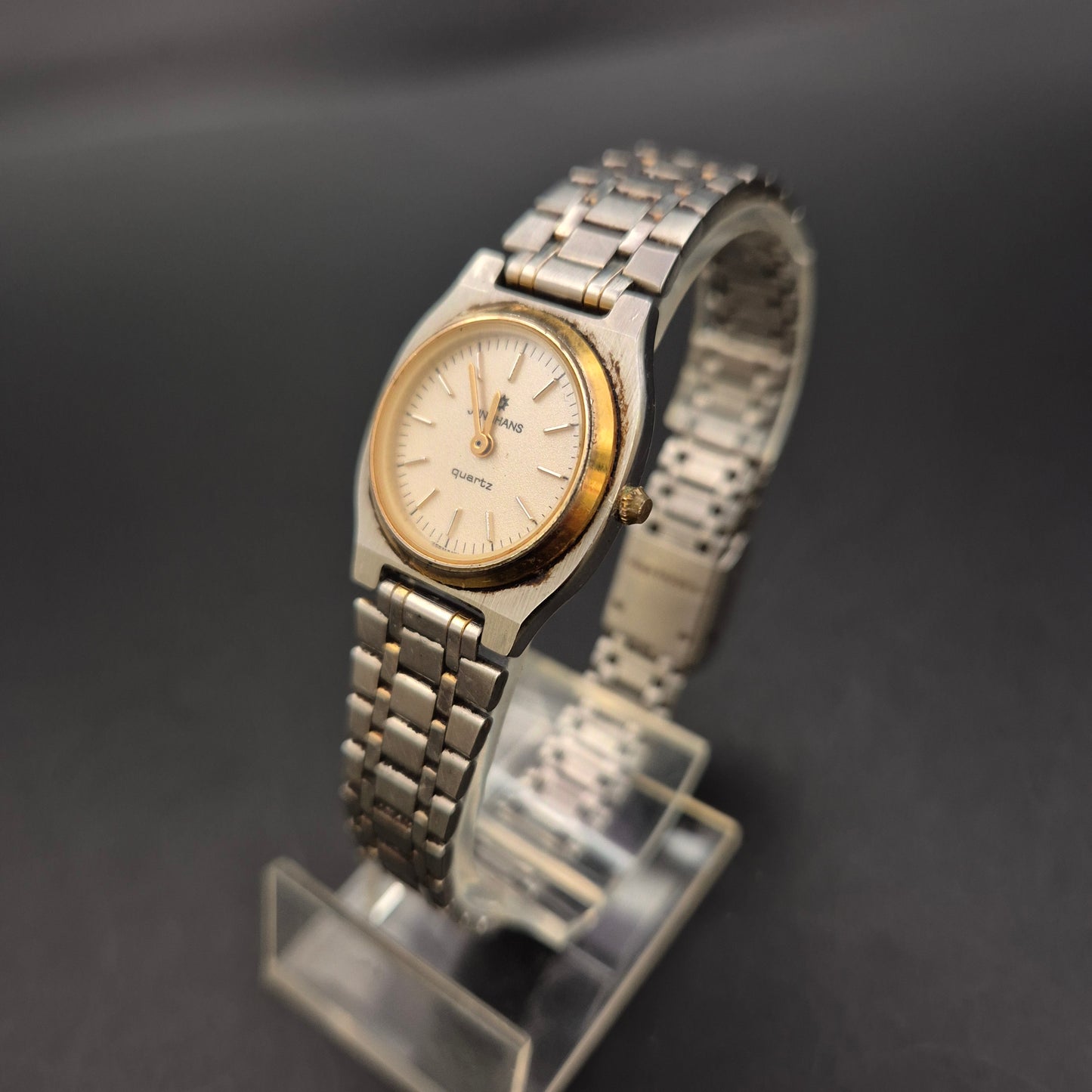 Vintage Junghans Herren Uhr – Edelstahl Quarzklassiker (defekt)